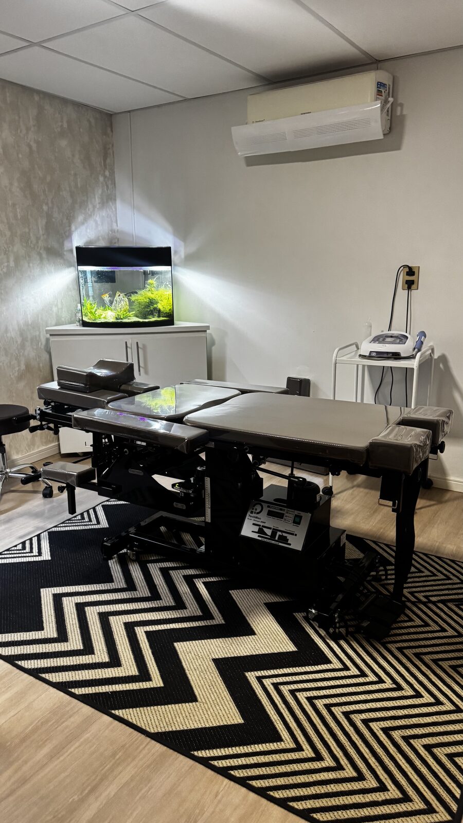 Aquário do Studio Vitta — ambiente acolhedor
